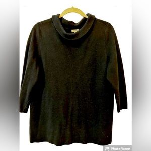 Talbots Long Sleeve Sweater Top - Black - Talbot's Size X (between 12-14)